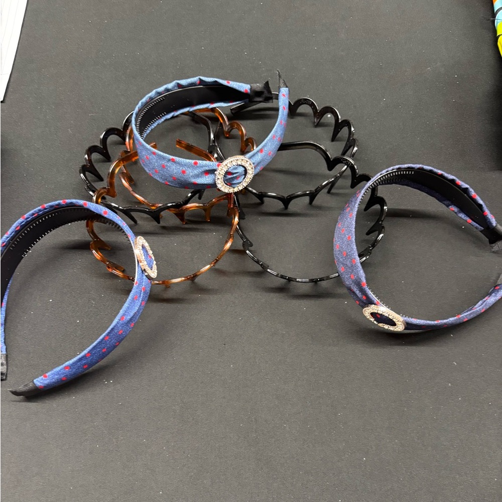 All 8 Headband, 3 with Decorative Gem Accent and 5 comb style!
